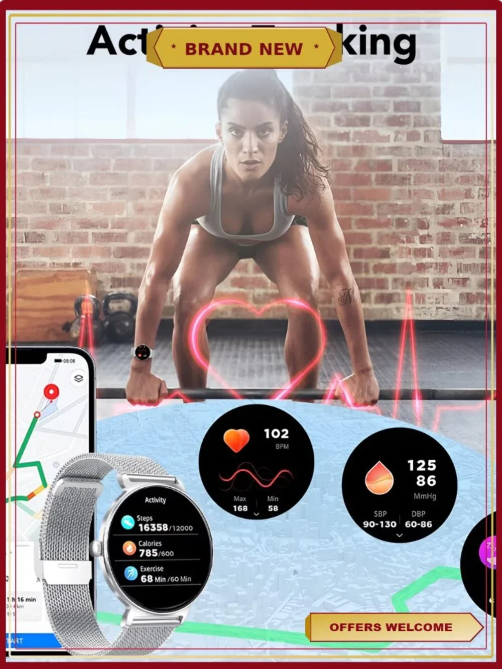 Smart Watch for Women 1.27
